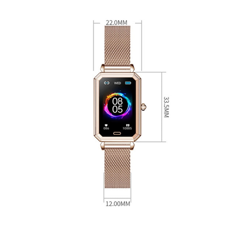 LOANIY HT2 1.28 Inch Heart Rate Detection Pedometer Smart Watch, Color: Gold Steel - free shipping - PMC TechLife - Order now!