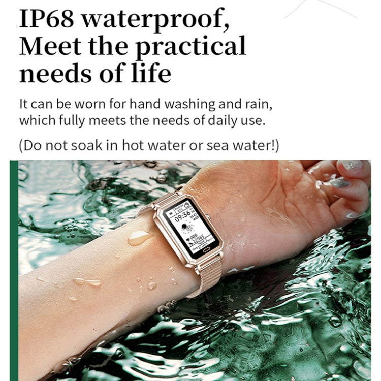 LOANIY HT2 1.28 Inch Heart Rate Detection Pedometer Smart Watch, Color: Gold Steel - free shipping - PMC TechLife - Order now!