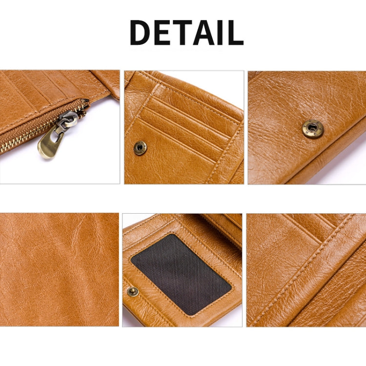 TP-191 RFID Multifunctional Tri-Fold Retro Men Genuine Leather Wallet(Black) - free shipping - PMC TechLife - Order now!