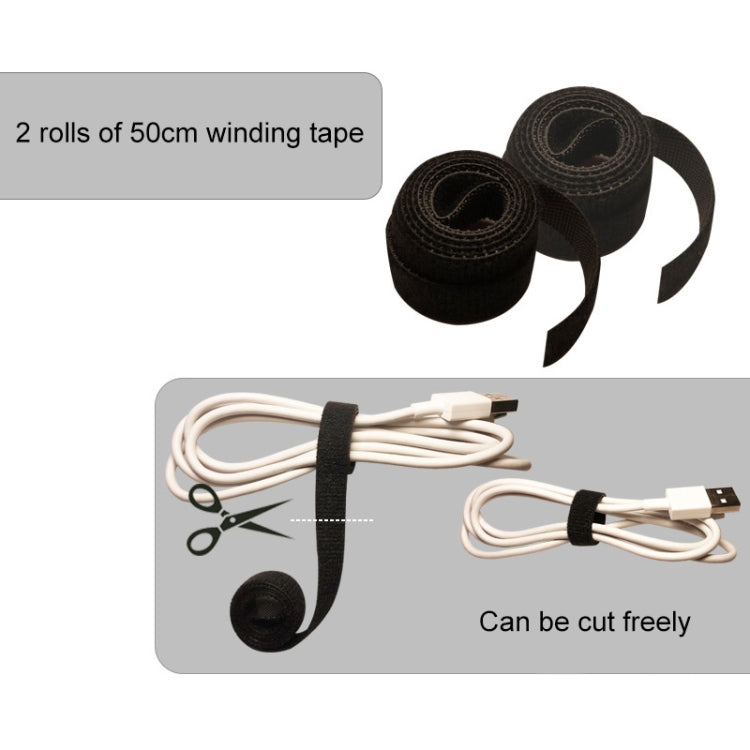 Zipper:126 In 1 Desktop Data Cable Organizer Storage Winder Combination Set - Cable Organizer by PMC TechLife | Online Shopping South Africa | PMC TechLife