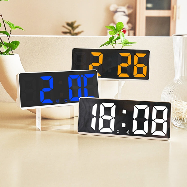 LED Bedside Alarm Clock Battery Plug-In Dual-Purpose Clock(White) - Alarm Clocks by PMC TechLife | Online Shopping South Africa | PMC TechLife