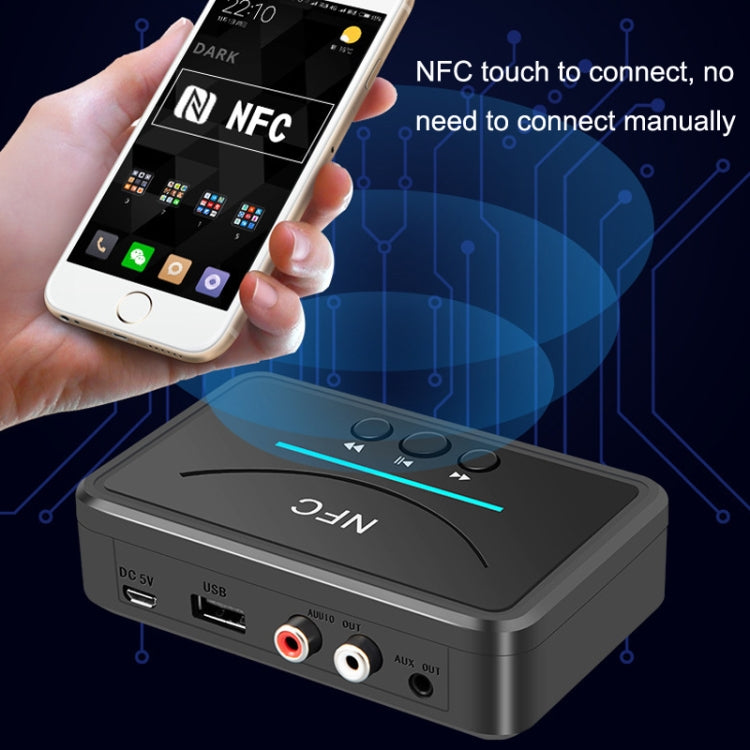 BT-200 NFC Bluetooth Wireless Audio Receiver U Disk Player - Audio Receiver Transmitter by PMC TechLife | Online Shopping South Africa | PMC TechLife