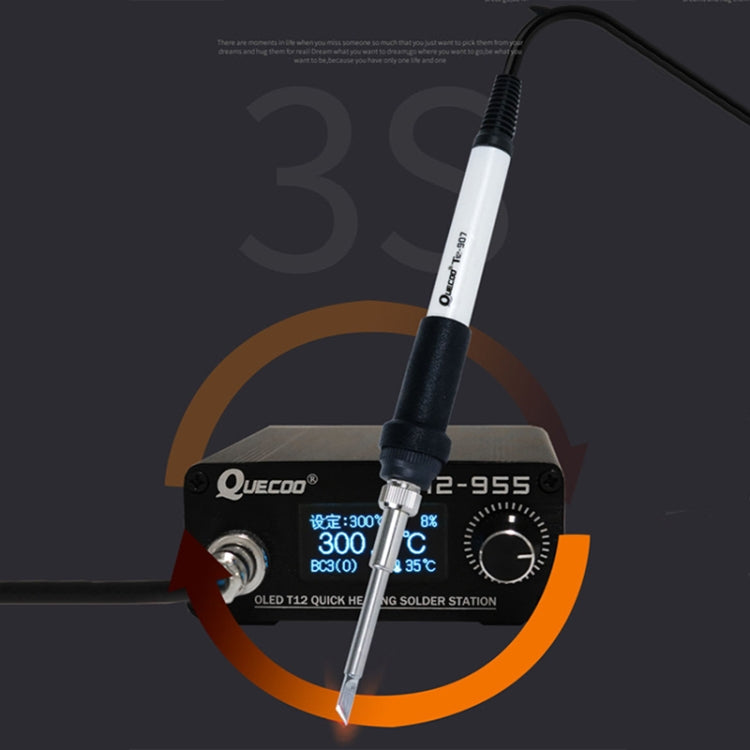 QUECOO 1.3-inch Screen Constant Temperature Soldering Iron, Set: US Plug (955+P9) - free shipping - PMC TechLife - Order now!