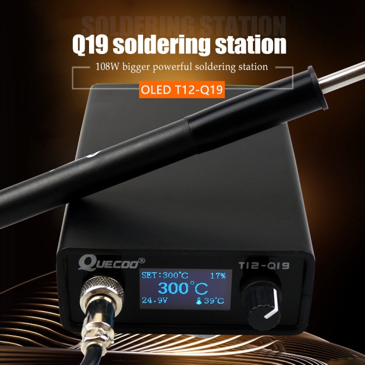QUECOO 1.3 Inch Display Soldering Station with Handle, Set: EU Plug (Q19+907) - free shipping - PMC TechLife - Order now!