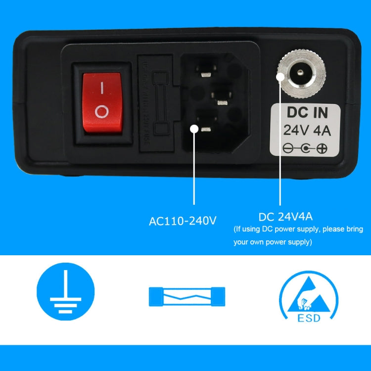 QUECOO 1.3 Inch Display Soldering Station with Handle, Set: EU Plug (Q19+907) - free shipping - PMC TechLife - Order now!