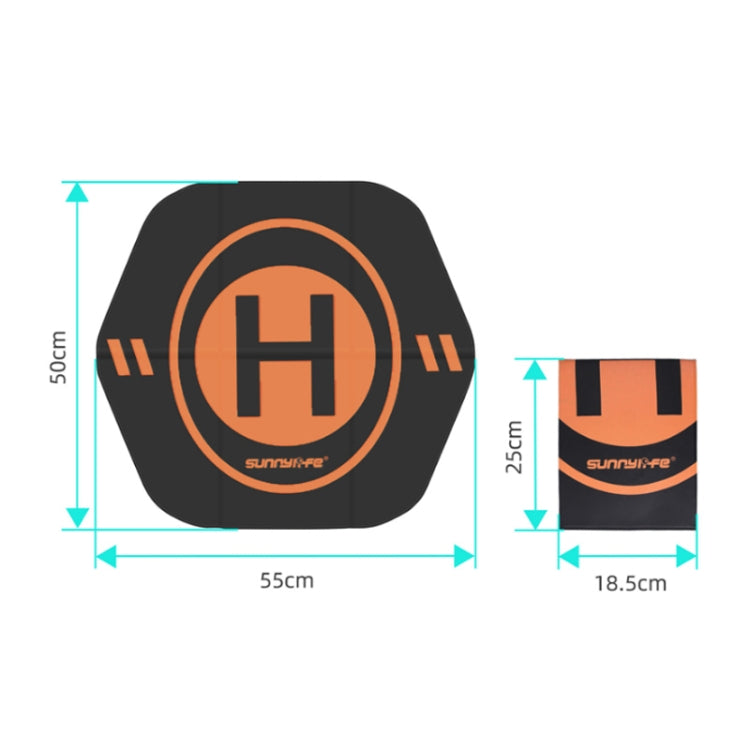Sunnylife Drone Universal Double Sided Foldable Leather Helipad,Size:55 x 50cm - free shipping - PMC TechLife - Order now!