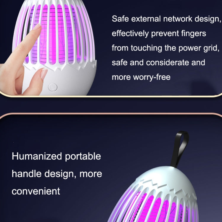 L01 Portable Electric Shock Mosquito Killer Lamp Home Outdoor Photocatalyst Fly Killer(Gray) - free shipping - PMC TechLife - Order now!
