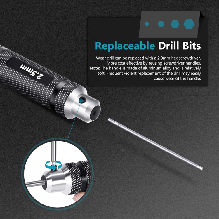 BRDRC 4 In 1 Drone Repair And Disassembly Tool Inner Hexagonal T6/T9 Screwdriver(Black) - Tools by BRDRC | Online Shopping South Africa | PMC TechLife | Buy Now Pay Later Mobicred