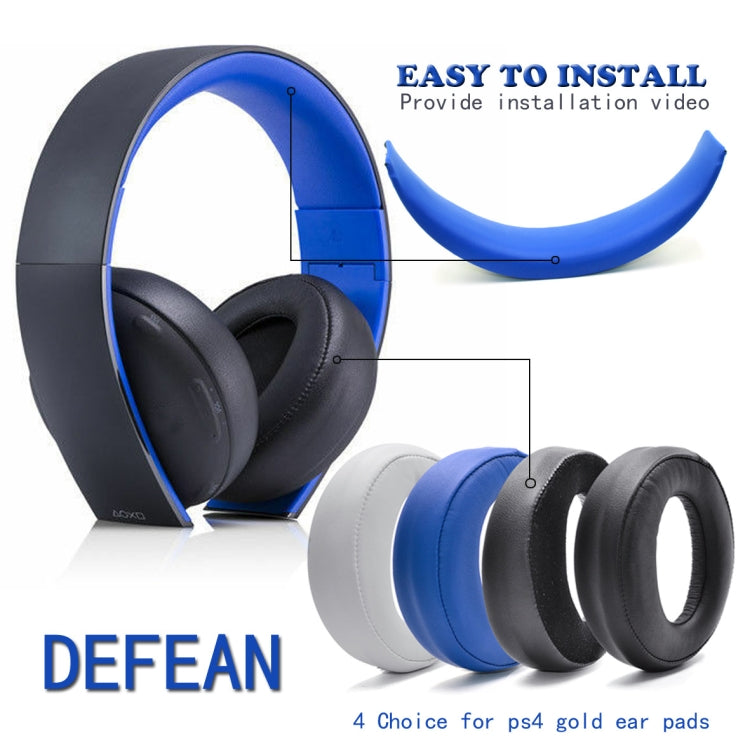 2 PCS Headphone Sponge Cover for SONY PS3 PS4 7.1 Gold,Style:  Blue Headband - Earmuff & Pad by PMC TechLife | Online Shopping South Africa | PMC TechLife