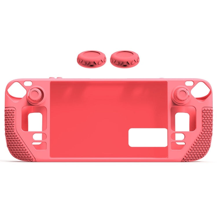 All-Inclusive Silicone Cover With Button Cap For Steam Deck(Pink) - Accessories by PMC TechLife | Online Shopping South Africa | PMC TechLife