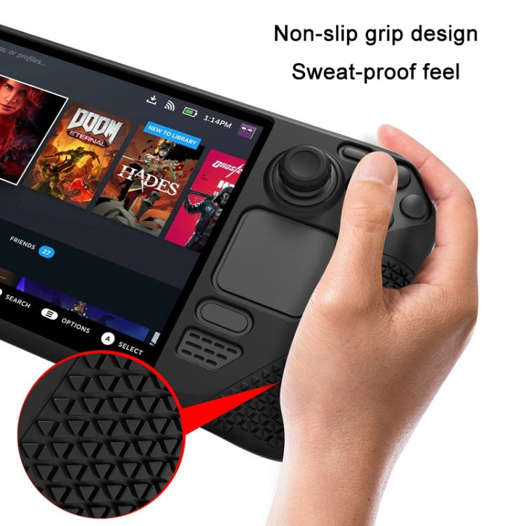 All-Inclusive Silicone Cover With Button Cap For Steam Deck(Blue) - Accessories by PMC TechLife | Online Shopping South Africa | PMC TechLife