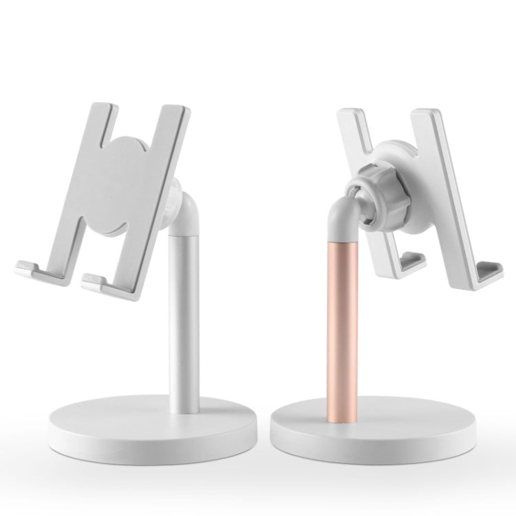 MT-100 Round Bottom Column Multi-Angle Adjustable Mobile Phone Tablet Holder(Rose Gold) - Desktop Holder by PMC TechLife | Online Shopping South Africa | PMC TechLife