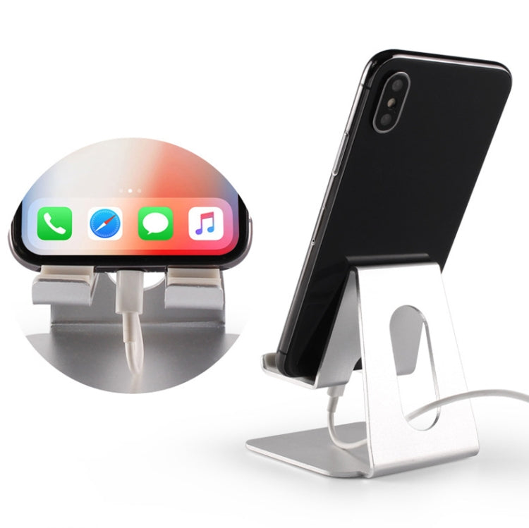 3-gear Adjustable Lazy Metal Mobile Phone Tablet Bracket(Silver) - Desktop Holder by PMC TechLife | Online Shopping South Africa | PMC TechLife