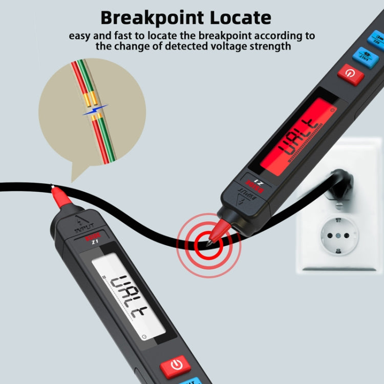 BSIDE Z1 Smart Pen Multimeter Electric Pen Voltage Detector Without Battery (Black) - Digital Multimeter by BSIDE | Online Shopping South Africa | PMC TechLife | Buy Now Pay Later Mobicred