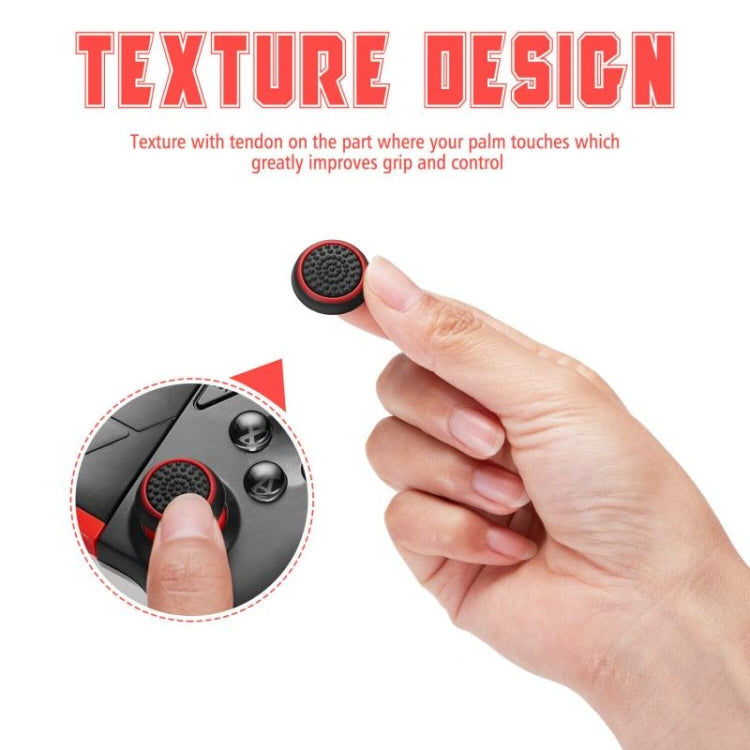 10 PCS Gamepad Silicone Luminous Button Cap Rocker Cap For PS5/PS4/PS3/ONE/360/PRO/series X/S(Transparent Red Circle) - Cases by PMC TechLife | Online Shopping South Africa | PMC TechLife