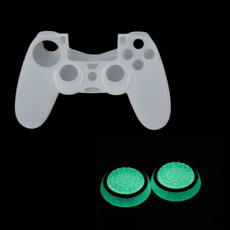 10 PCS Gamepad Silicone Luminous Button Cap Rocker Cap For PS5/PS4/PS3/ONE/360/PRO/series X/S(Black Red Circle) - Cases by PMC TechLife | Online Shopping South Africa | PMC TechLife