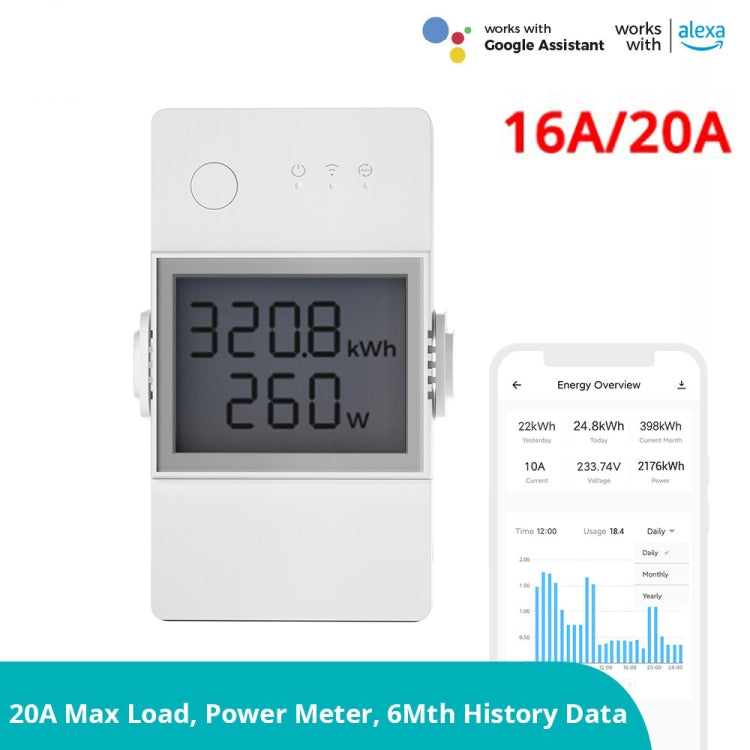 Sonoff POW Elite Intelligent Electricity Statistics Current Power Metering Switch 16A - free shipping - PMC TechLife - Order now!