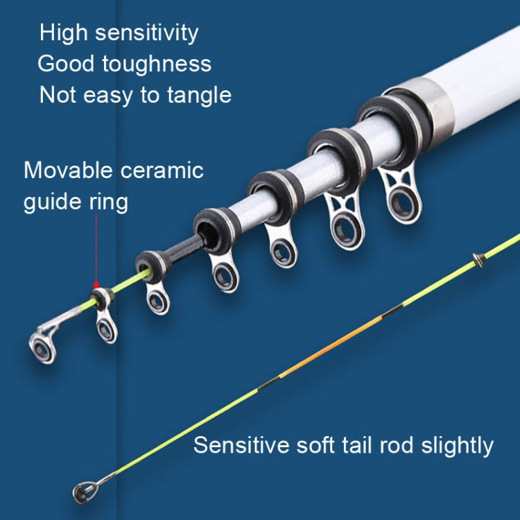 Soft Tailed Small Rod Retracting Short Raft Fishing Rod, Length: 2.1m - Fishing Rods & Accessories by PMC TechLife | Online Shopping South Africa | PMC TechLife