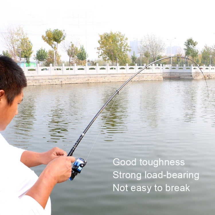 ZHANLANGWANG Carbon Throwing Pole Mini Short Rock Fishing Rod, Length: 1.8m(Black) - Fishing Rods & Accessories by PMC TechLife | Online Shopping South Africa | PMC TechLife