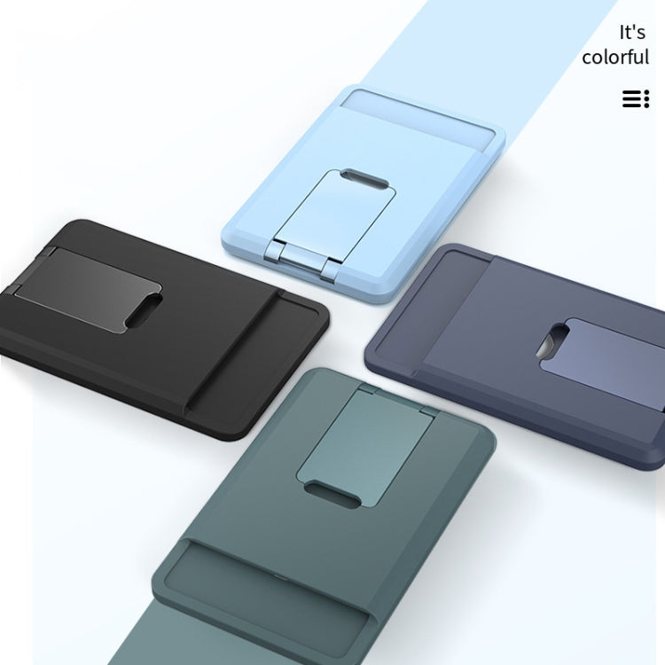 CY133H Silicone Magnetic Phone Holder with Card Holder Function(Midnight Blue) - Hand-Sticking Bracket by PMC TechLife | Online Shopping South Africa | PMC TechLife