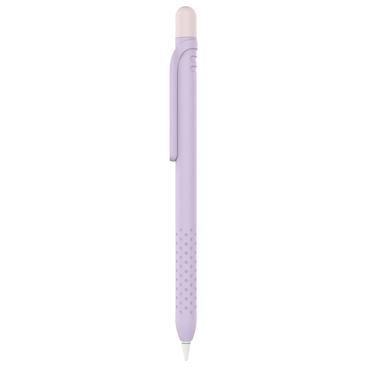 CY152 Magnetic Silicone Storage Colorblock Pen Holder For Apple Pencil 1(Purple) - Pencil Accessories by PMC TechLife | Online Shopping South Africa | PMC TechLife