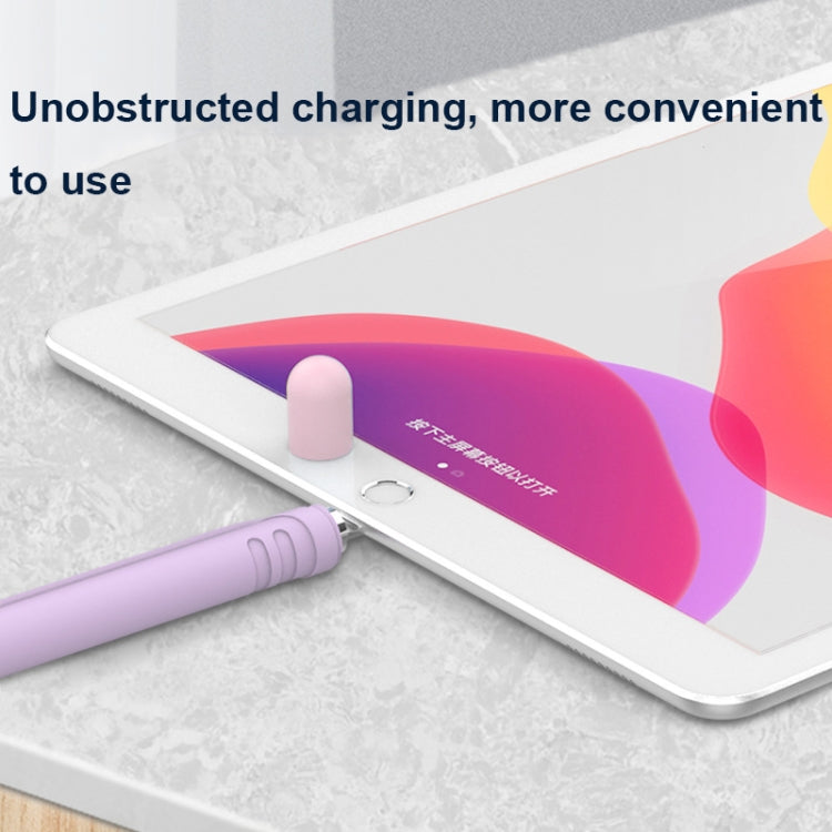 CY152 Magnetic Silicone Storage Colorblock Pen Holder For Apple Pencil 1(Light Blue) - Pencil Accessories by PMC TechLife | Online Shopping South Africa | PMC TechLife