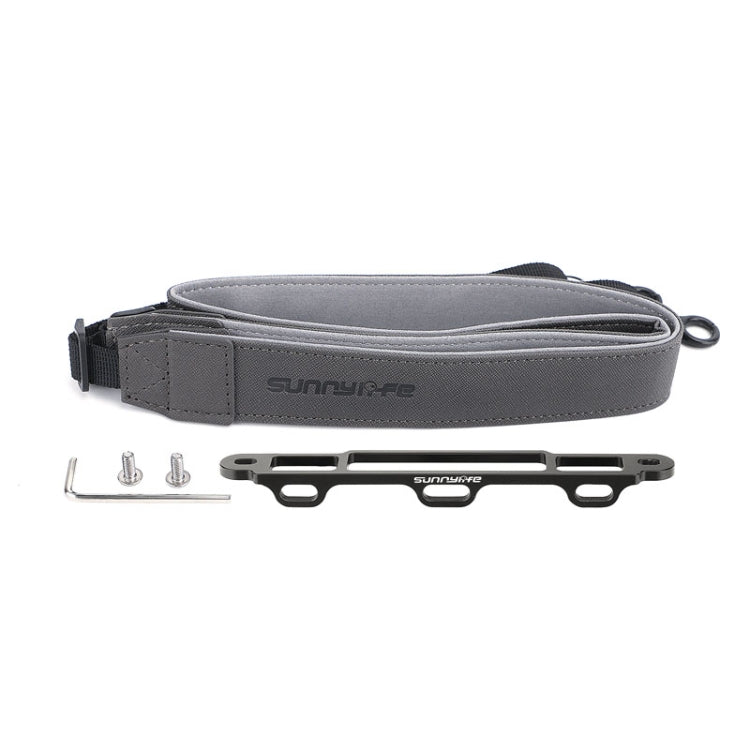 Sunnylife MM3-GS389 For Mini 3 Pro DJI RC with Screen Remote Control Leather Lanyard(Black Gray) - Others by Sunnylife | Online Shopping South Africa | PMC TechLife | Buy Now Pay Later Mobicred