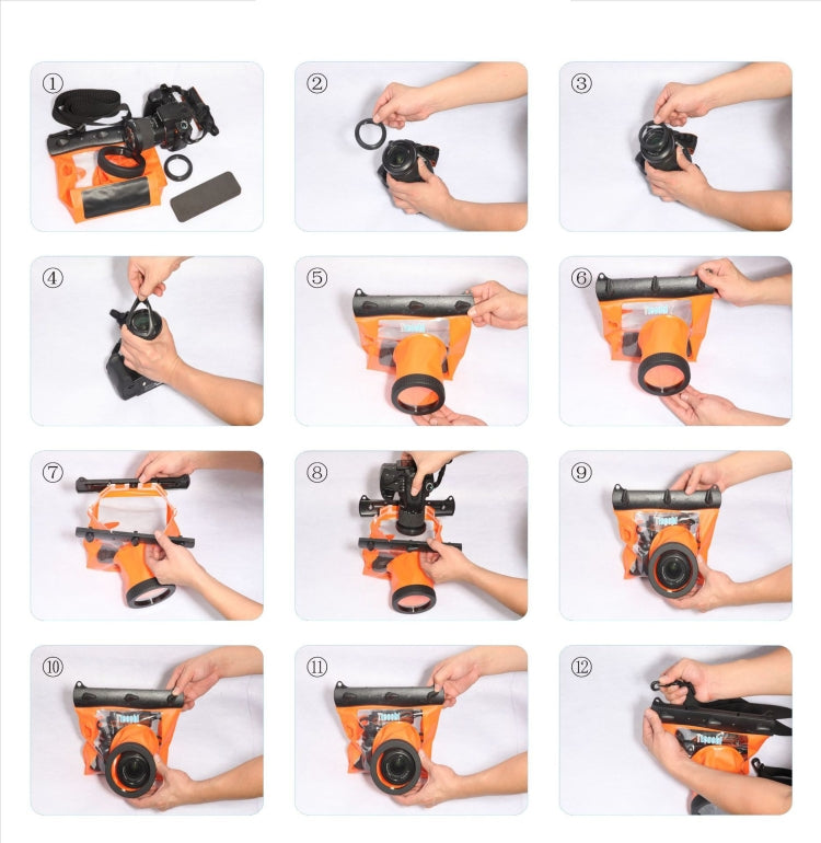 Tteoobl  20m Underwater Diving Camera Housing Case Pouch  Camera Waterproof Dry Bag, Size: L(Black) - free shipping - PMC TechLife - Order now!