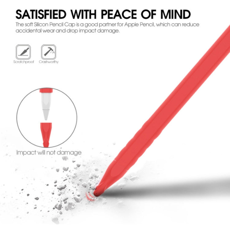 2 PCS Cartoon Touch Silicone Pen Case For Apple Pencil 2(Light Purple) - Pencil Accessories by PMC TechLife | Online Shopping South Africa | PMC TechLife