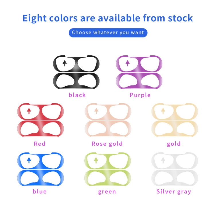 2 PCS Headphone Inner Cover Sticker Dustproof Protective Film For Airpods 3(Silver) - Protective Sticker by PMC TechLife | Online Shopping South Africa | PMC TechLife | Buy Now Pay Later Mobicred