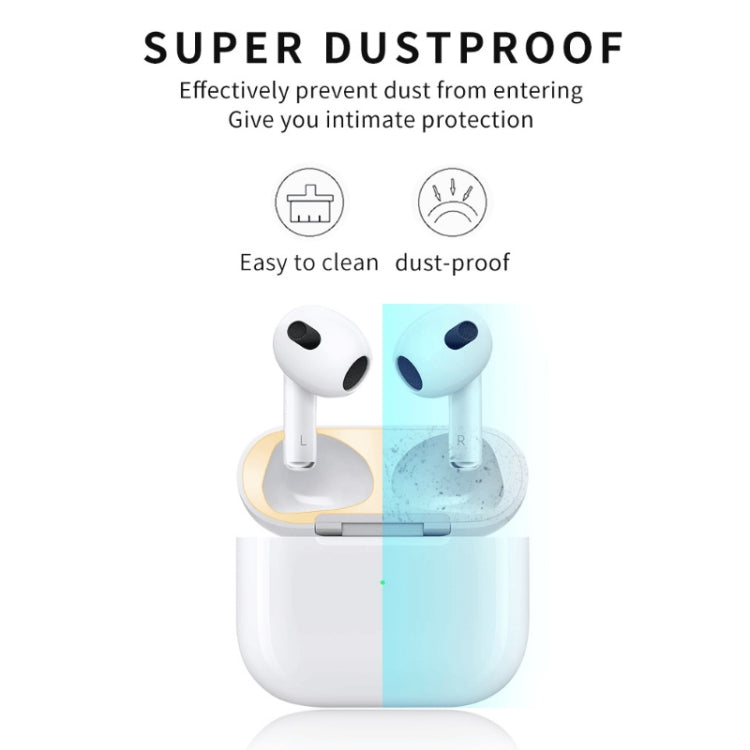 2 PCS Headphone Inner Cover Sticker Dustproof Protective Film For Airpods 3(Gold) - Protective Sticker by PMC TechLife | Online Shopping South Africa | PMC TechLife