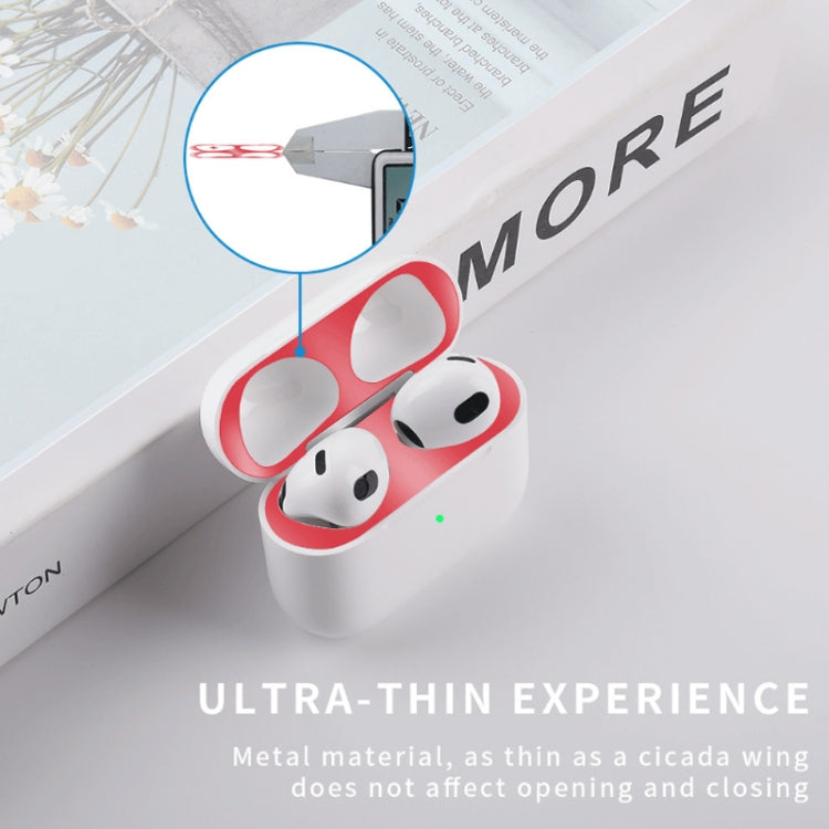 2 PCS Headphone Inner Cover Sticker Dustproof Protective Film For Airpods 3(Silver) - Protective Sticker by PMC TechLife | Online Shopping South Africa | PMC TechLife | Buy Now Pay Later Mobicred