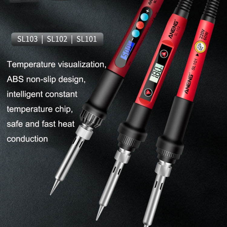 ANENG SL102 24pcs/set Digital Thermostat Household Constant Temperature Soldering Iron Set 60W Internal Heat Welding Tool Kit(EU Plug) - free shipping - PMC TechLife - Order now!