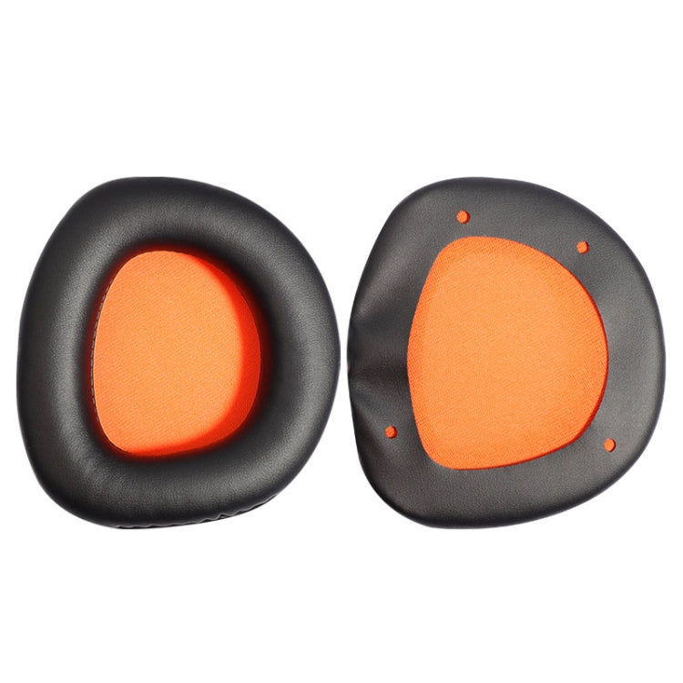 2 PCS Slow Rebound Sponge Headphone Cover Cushion For DAREU EH712/EH715(Black Orange Net) - Earmuff & Pad by PMC TechLife | Online Shopping South Africa | PMC TechLife