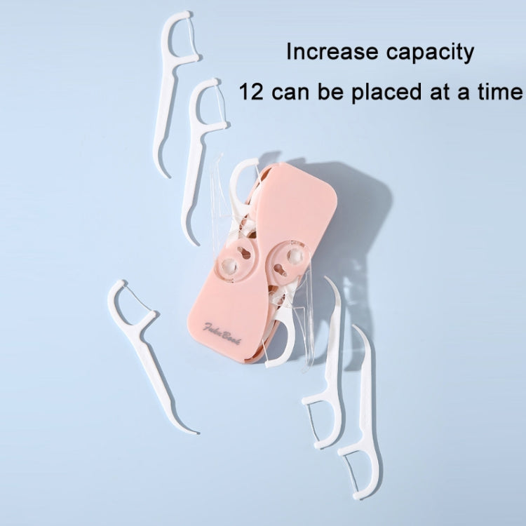 FukuBook Portable Mini Automatic Opening and Closing Floss Storage Box with Floss(Pink) - Oral Irrigators by FukuBook | Online Shopping South Africa | PMC TechLife | Buy Now Pay Later Mobicred