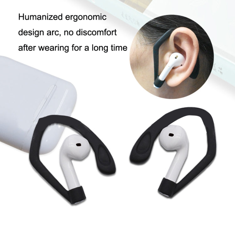 50PCS EG40 For Apple Airpods Pro Sports Wireless Bluetooth Earphone Silicone Non-slip Ear Hook(Black) - Anti-lost & Holder by PMC TechLife | Online Shopping South Africa | PMC TechLife | Buy Now Pay Later Mobicred