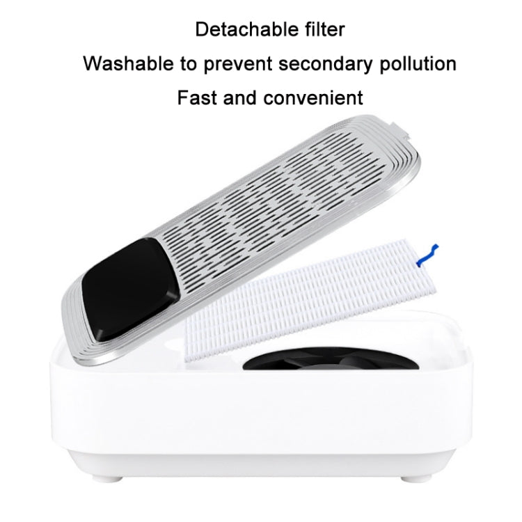 80W Wireless Rechargeable Nail Vacuum Cleaner, Specification: EU Plug (White) - Nail Art Equipment by PMC TechLife | Online Shopping South Africa | PMC TechLife