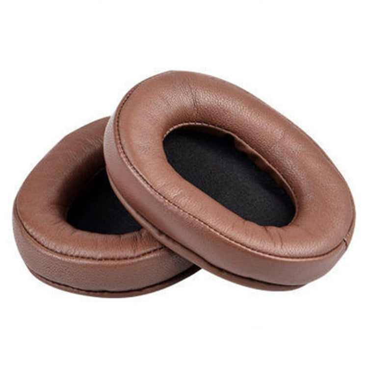 2 PCS Headset Sponge Earmuffs For SONY MDR-7506 / V6 / 900ST, Color: Brown Lambskin - Earmuff & Pad by PMC TechLife | Online Shopping South Africa | PMC TechLife