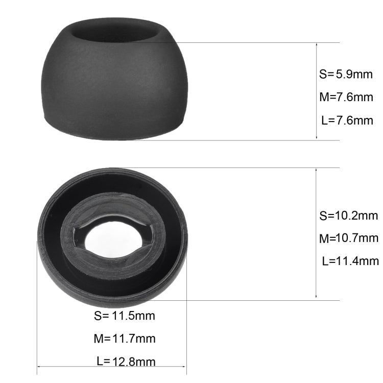 6 PCS Silicone Earplugs For TWS Samsung Galaxy Buds Pro( Large Gray) - Anti-dust & Ear Caps by PMC TechLife | Online Shopping South Africa | PMC TechLife | Buy Now Pay Later Mobicred