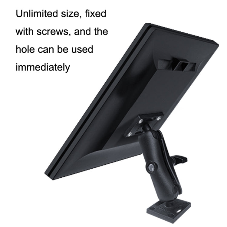 KZ06J Monitor Mount Tablet PC Aluminum Alloy Agricultural Machinery Bracket, Style: Ellipse+Link+Middle Square - Desktop Holder by PMC TechLife | Online Shopping South Africa | PMC TechLife