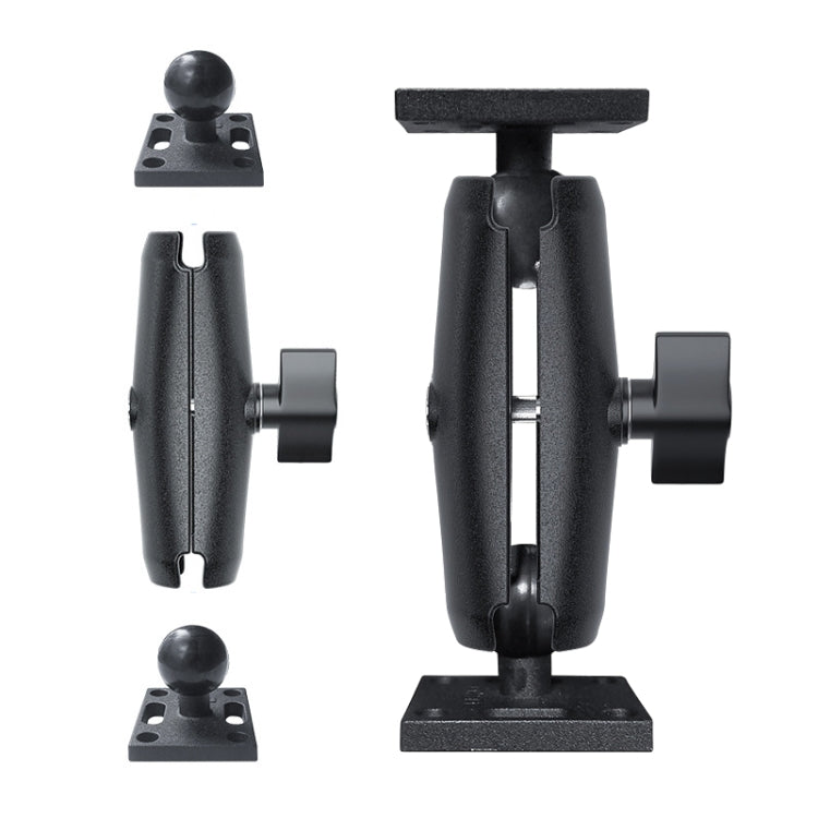 KZ06J Monitor Mount Tablet PC Aluminum Alloy Agricultural Machinery Bracket, Style: Middle Square+Link+Middle Square - Desktop Holder by PMC TechLife | Online Shopping South Africa | PMC TechLife | Buy Now Pay Later Mobicred