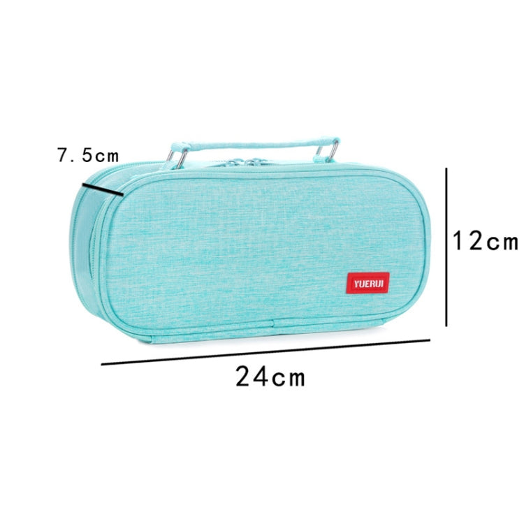 Large Capacity Multi-layer Portable Stationery Bag Canvas Pen Bag(Blue) - Pen Holder by PMC TechLife | Online Shopping South Africa | PMC TechLife