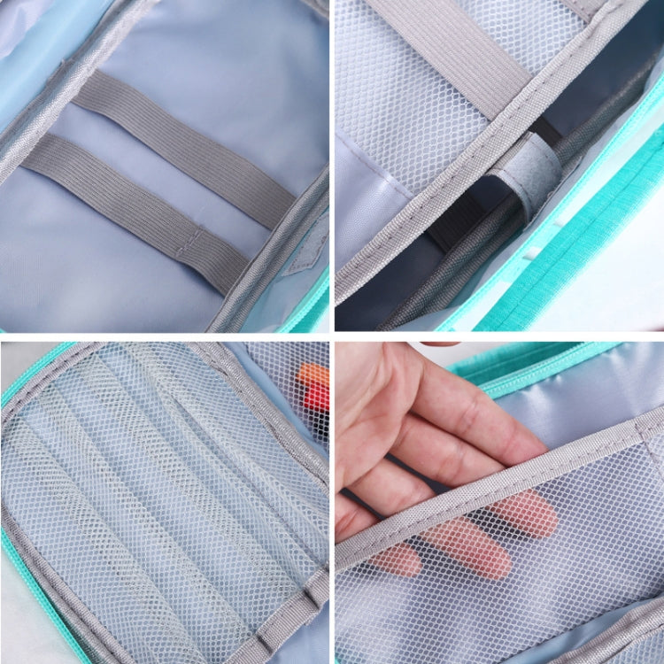 Large Capacity Multi-layer Portable Stationery Bag Canvas Pen Bag(Blue) - Pen Holder by PMC TechLife | Online Shopping South Africa | PMC TechLife