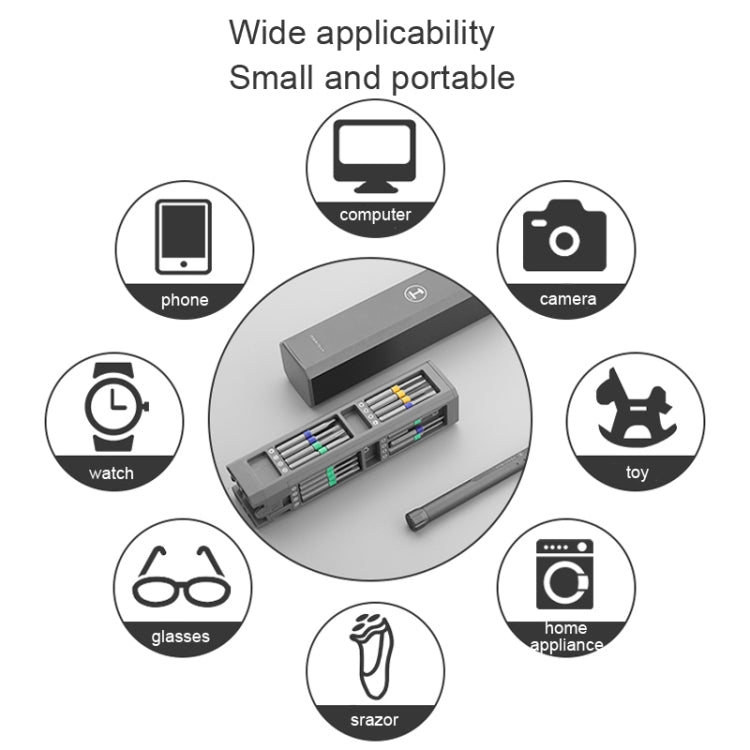 GREENER Screw Knife Set Disassembling Maintenance Tool, Series: 40 In 1 Double Aluminum Barrel - Screwdriver Set by PMC TechLife | Online Shopping South Africa | PMC TechLife | Buy Now Pay Later Mobicred