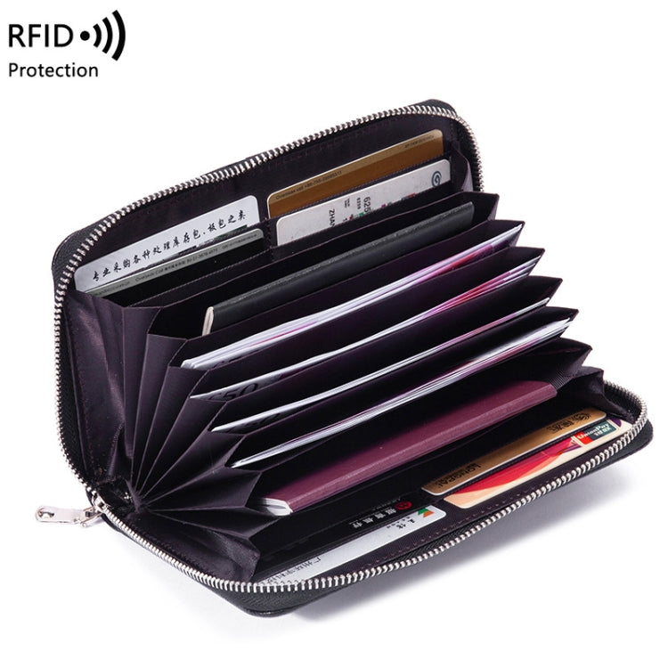 1659 RFID Anti-magnetic Anti-theft Passport Bag Document Bag Wallet(Grey) - free shipping - PMC TechLife - Order now!
