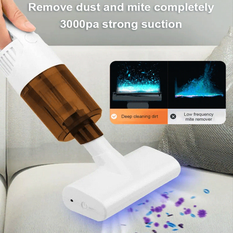 K9T 6W 3000 Pa Wireless Mite Removal Instrument Handheld Portable Vacuum Cleaner(White) - free shipping - PMC TechLife - Order now!