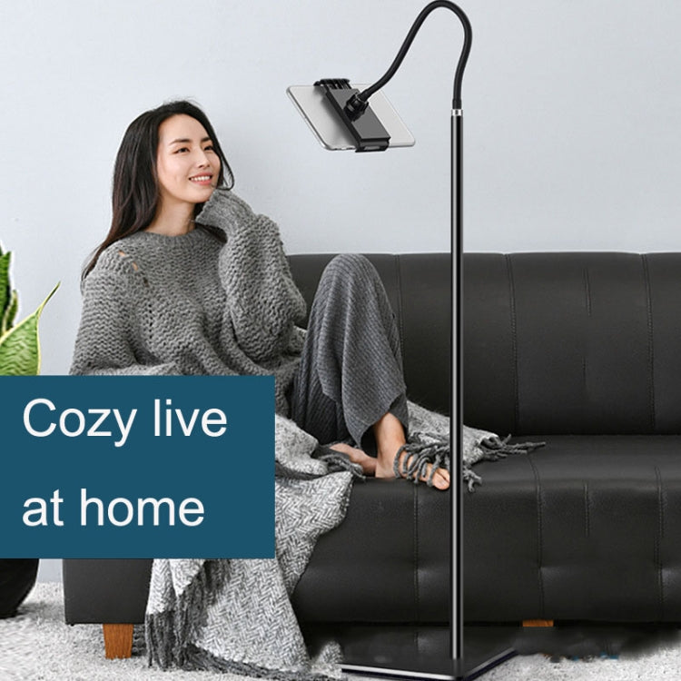 155cm Live Broadcast Bedside Cantilever Floor Bracket Bluetooth Remote Control Model (Black) - Lazy Bracket by PMC TechLife | Online Shopping South Africa | PMC TechLife