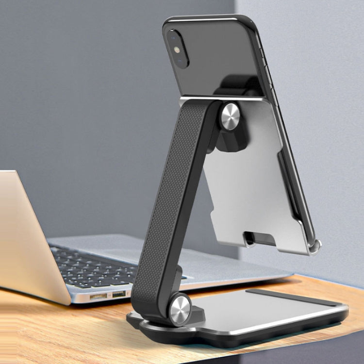 Portable Mobile Phone Tablet Desktop Stand, Color: Square Swivel Silver - Desktop Holder by PMC TechLife | Online Shopping South Africa | PMC TechLife