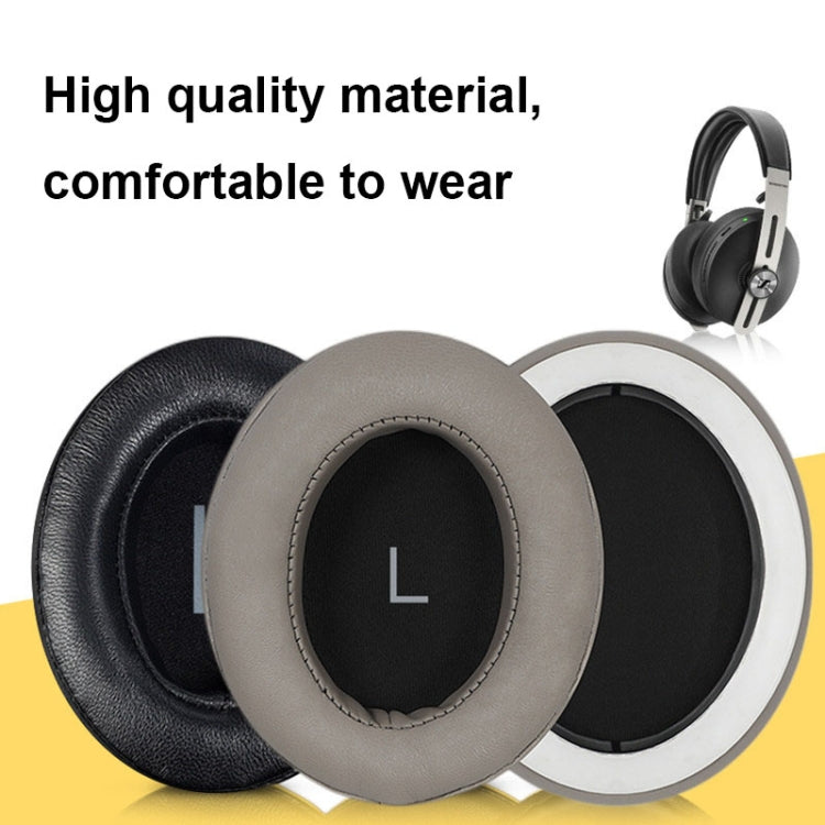 2 PCS Breathable Foam Headphone Earmuffs with Buckle For Sennheiser Momentum 3, Spec: Black Lambskin - Earmuff & Pad by PMC TechLife | Online Shopping South Africa | PMC TechLife