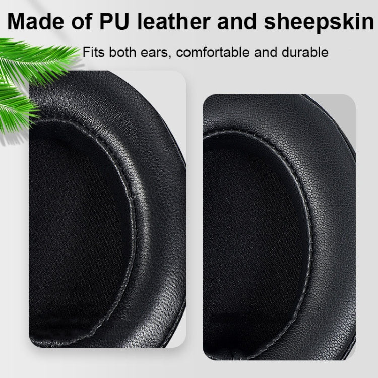 2 PCS Breathable Foam Headphone Earmuffs with Buckle For Sennheiser Momentum 3, Spec: Black Lambskin - Earmuff & Pad by PMC TechLife | Online Shopping South Africa | PMC TechLife